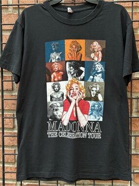 Madonna “The Celebration Tour”Black Graphic Official Concert Tee
